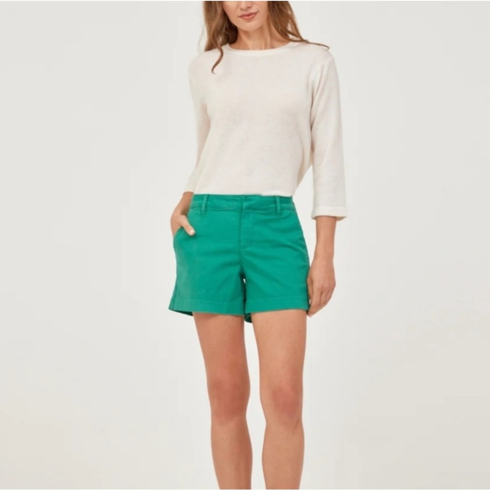 Lila Ryan Susannah Chino Short, Shamrock Green Size 8